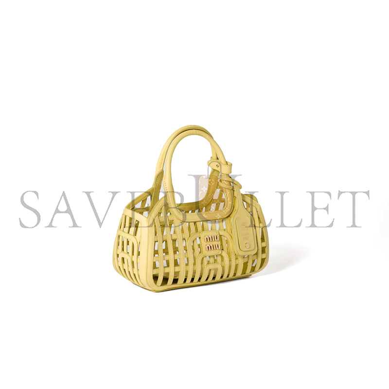 MIU MIU LEATHER BASKET 5BA294 (24*12.5*9cm)